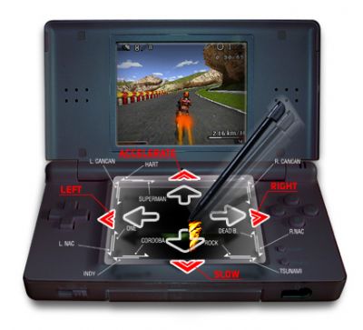 Open that throttle in Moto Racer DS