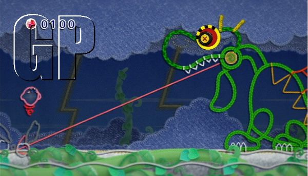 Hand woven details onKirbys Epic Yarn