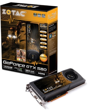 ZOTAC GeForce GTX 580 graphics card