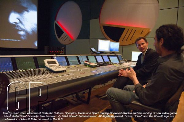 Secretary of State for Culture, Olympics, Media and Sport visits Pinewood Studios