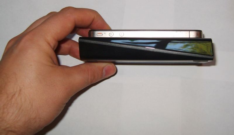 OnLive Size Comparison to iPhone - Side