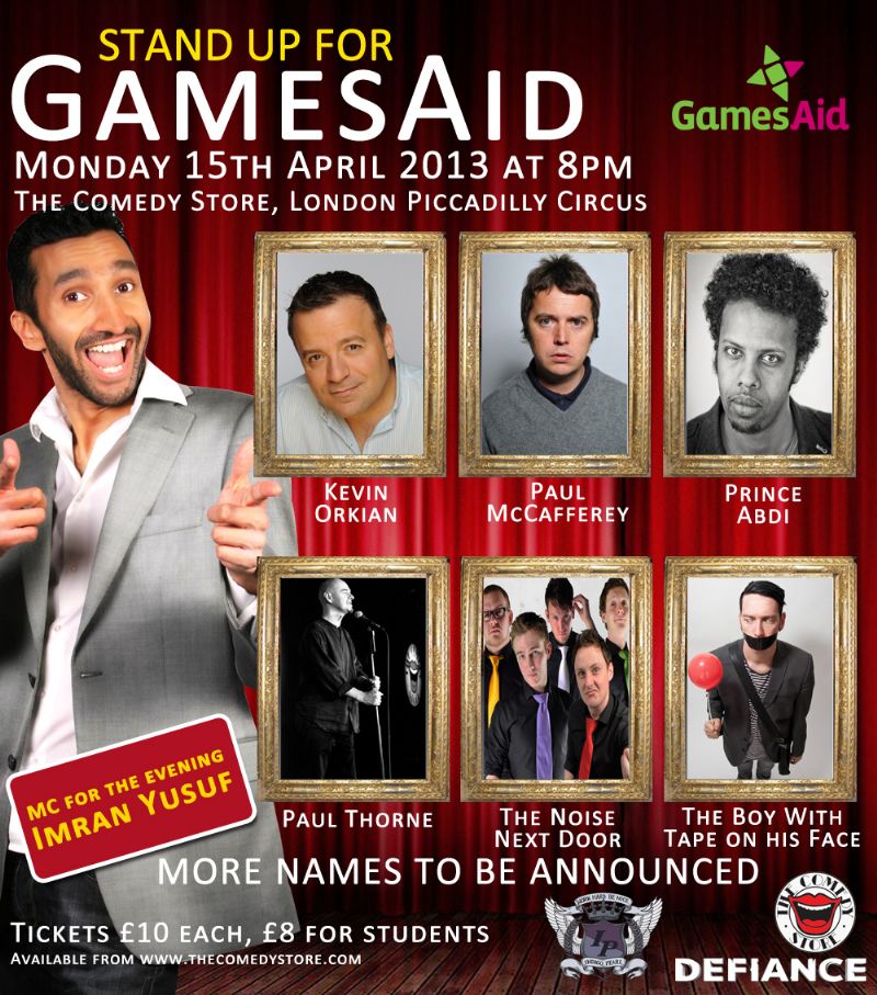 Stand Up for Gamesaids Comedy Night