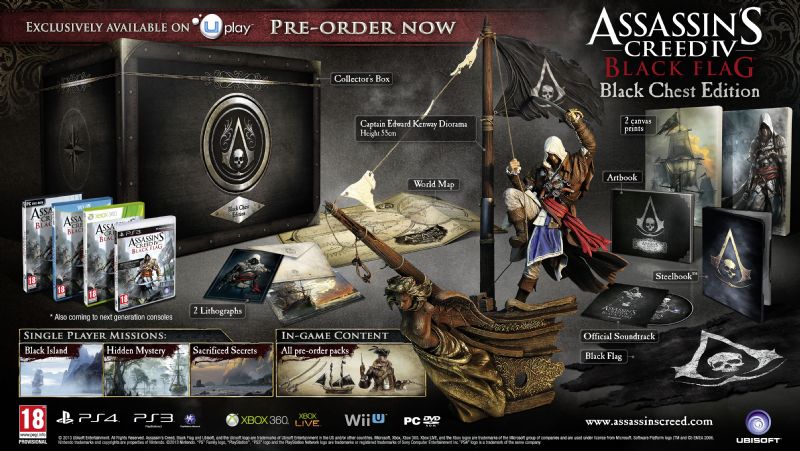Assassins Creed IV Black Flag Collectors Editions and a Trailer